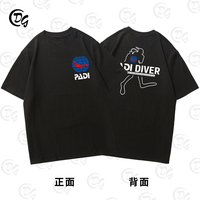 2025 PADI International Association of Professional Diving Instructors Divers Short Sleeve T-shirt Clothing Summer Recreational