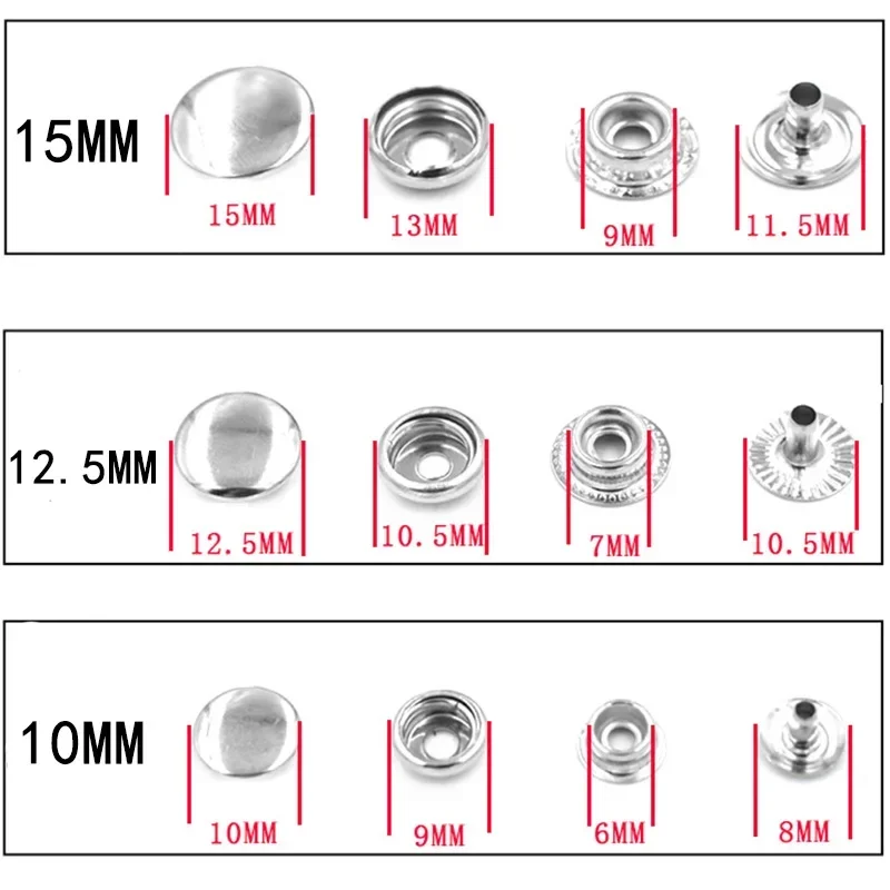 10mm/12.5mm/15mm  pressure snap button molds. Sewing repair dies metal snaps installation tools.snapn installation tools Metal