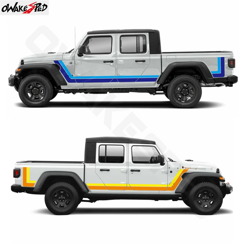 Decal Scrambler Retro Style Sticker Vinyl Car Body Both Side Door Compatible For Jeep Gladiator jt 2019 - 2020 Accessories