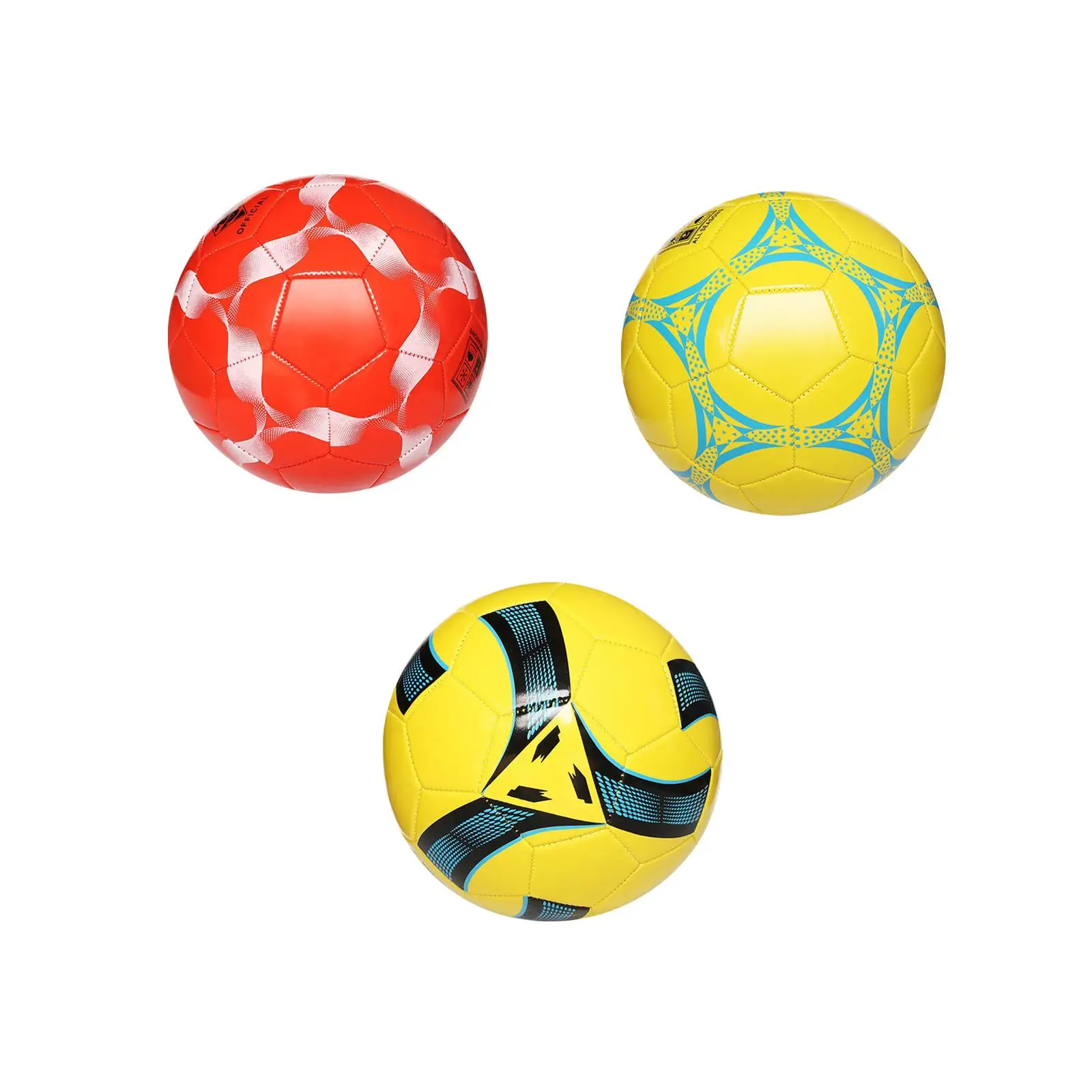 Soccer Ball Training Ball Size 5 Practice Toy Professional Official Match Ball Football for Adults Teens Kids Recreation