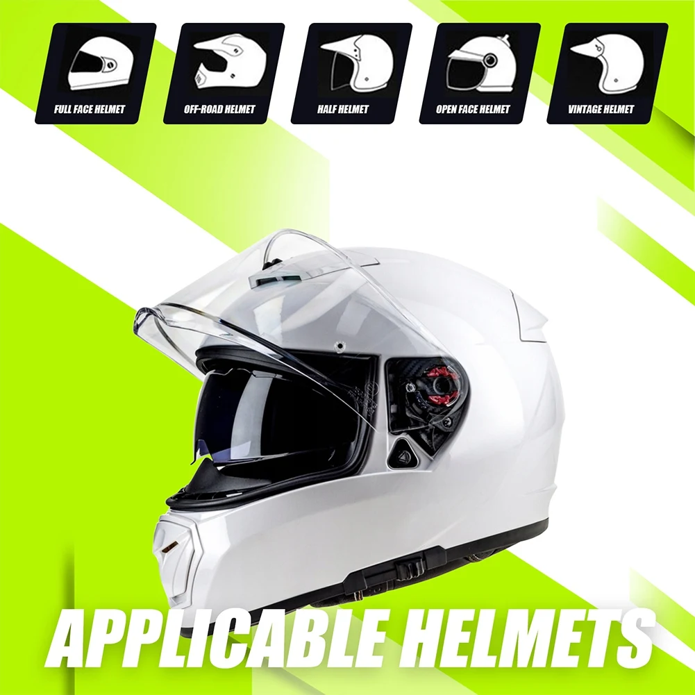 T48C_Half-Helmet & Full-Helmet دراجة نارية خوذة سماعة رأس بخاصية البلوتوث ميكروفون مكبر الصوت سماعة الملحقات #6