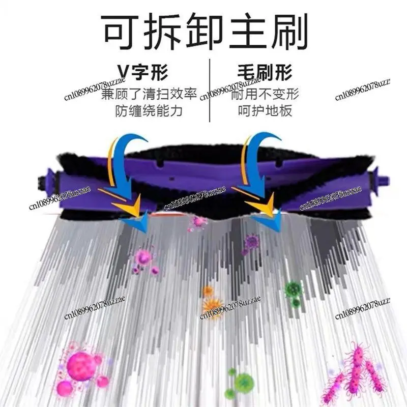 Sweeping Machine J3 Accessories Side Brush Mop Dust Box Filter Roller Brush Cleaning Liquid Water Tank Sewage Bucket Consumables