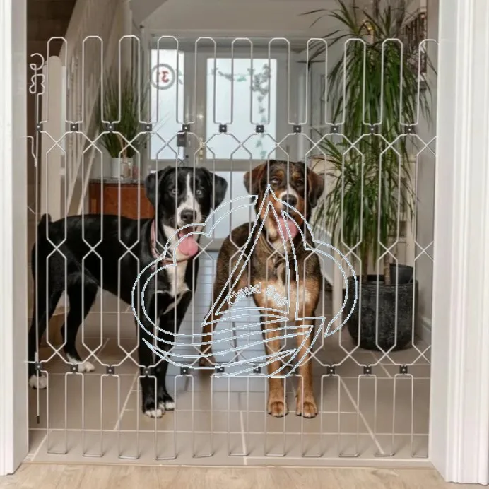 New Metal Pet Playpen, Indoor & Outdoor Adjustable Metal Enclosure, Durable Pet Fence