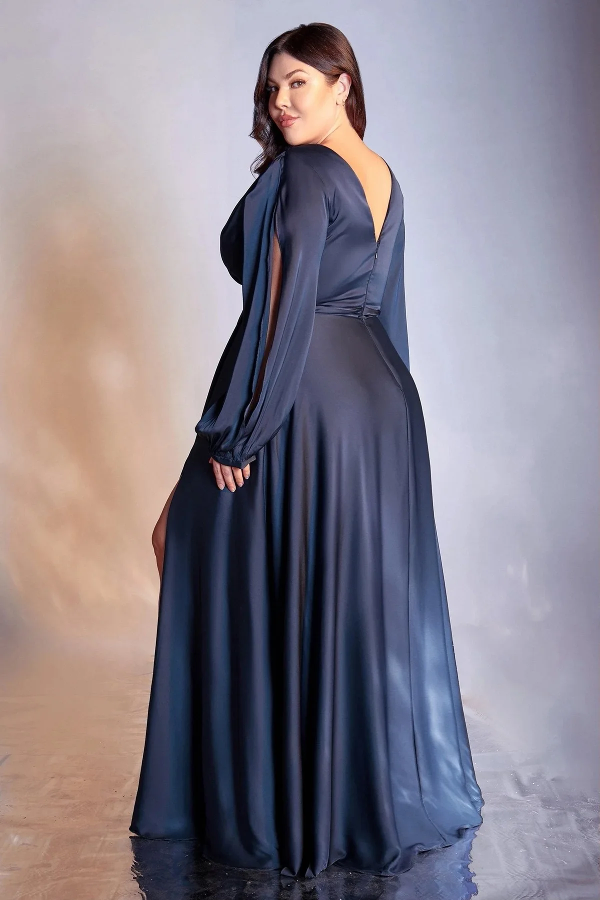 New Plus Size Loose Casual Dresses Fashion Temperament Commute Solid Color Sexy Dresses Large Size Women Evening Party Dresses
