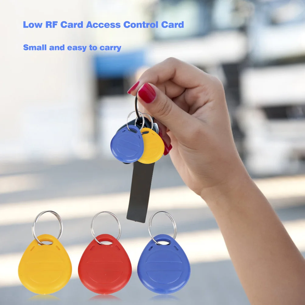 3pcs Key Fob Id Card For Door Access Control Attendance Recording Waterproof Environmental Protection Material