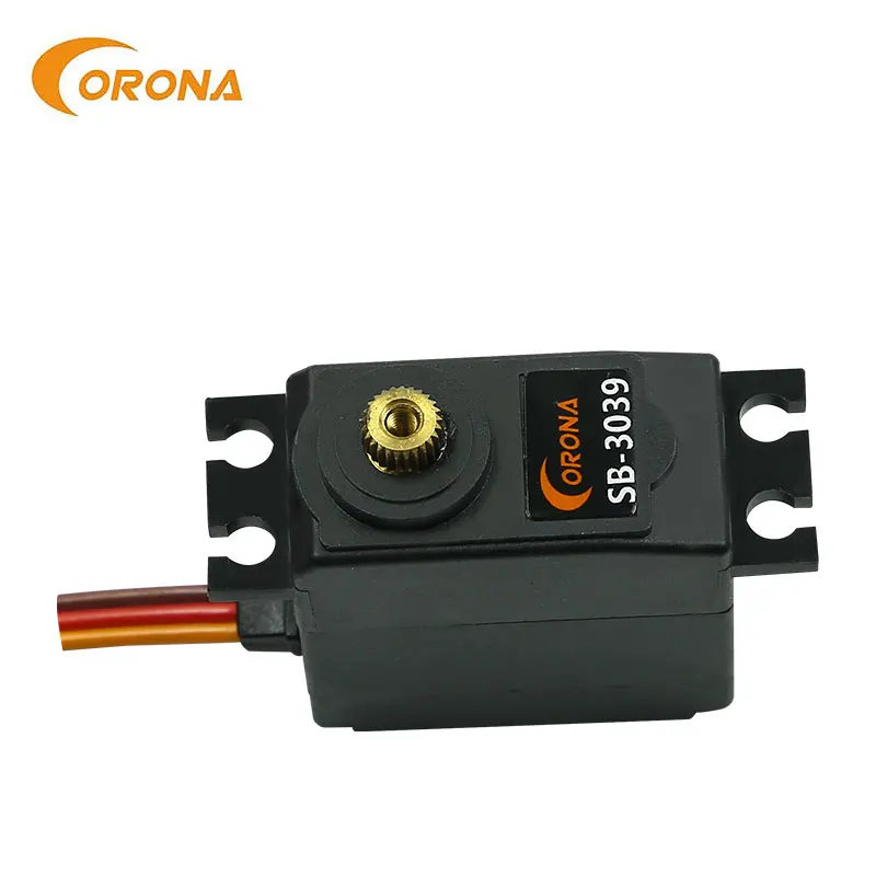 Corona SB-3039 – engrenage métallique 4.8 ~ 6v, servomoteur, 5.0kg (69.44 Oz in) /0.15 Sec pour hélicoptère RC, voiture, avion