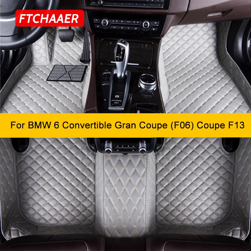 

FTCHAAER Custom Car Floor Mats For BMW 6er Convertible F12 GranCoupe F06 Coupe F13 Auto Carpets Foot Coche Accessorie