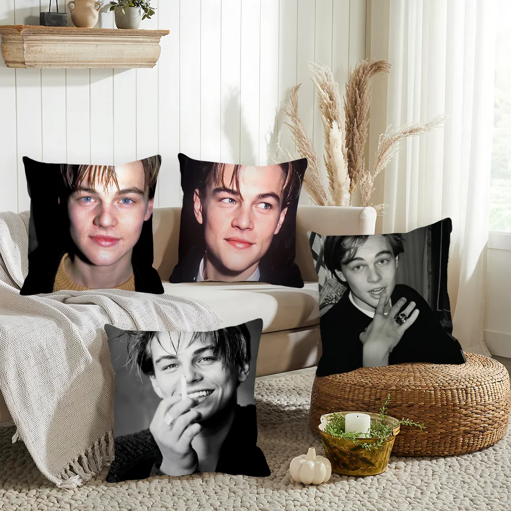 Actor Leonardo DiCaprio Pillow Case Home Decoration Cushion Cover Suitable For Office Sofa Bedroom Car