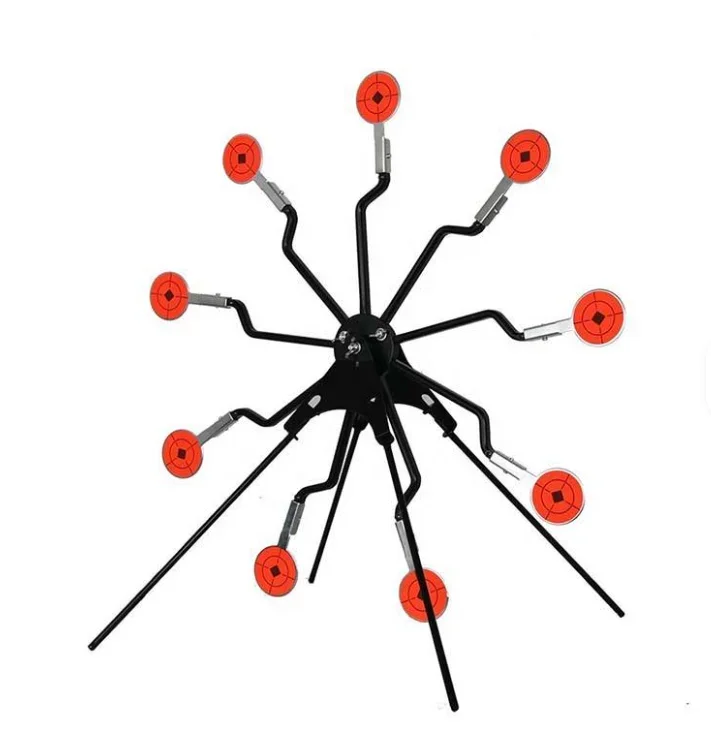 

9 Ferris Wheel Spinning Target System Shooting Target Auto Reset Wheel Moving Steel Spinner Target Shooting Practice