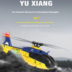 Yuxiang F06 Symulator helikoptera zdalnie sterowanego Ec135 Odwrócony model kaskaderski 3D z jednym przyciskiem