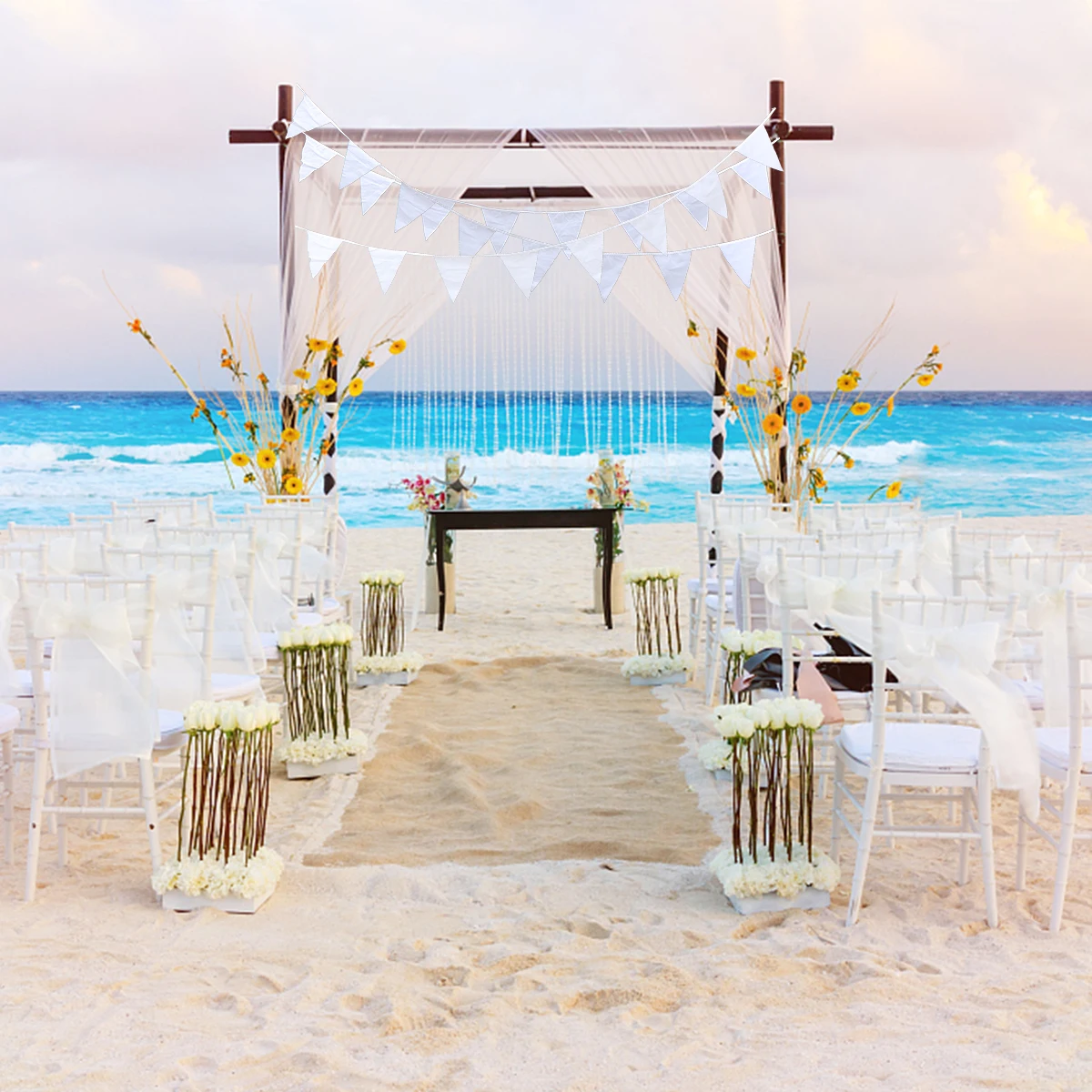 

10 Meter Triangle Flag Hanging Banner Decoration Festival Party Wedding Birthday Kids Classroom Home Bunting Banner