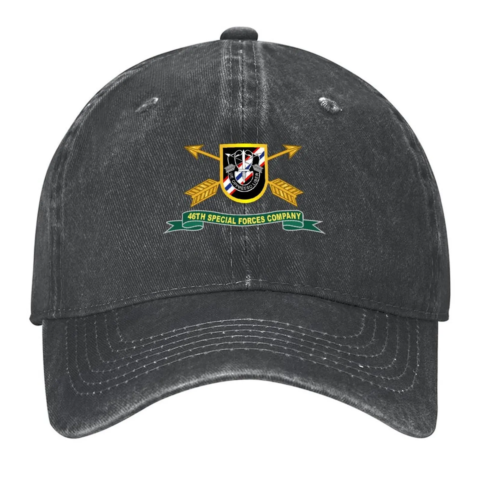 

Army - 46th Special Forces Company - Flash w Br - Ribbon X 300 Baseball Cap Luxury Cap Golf Cap Women's Golf Wear Men's
