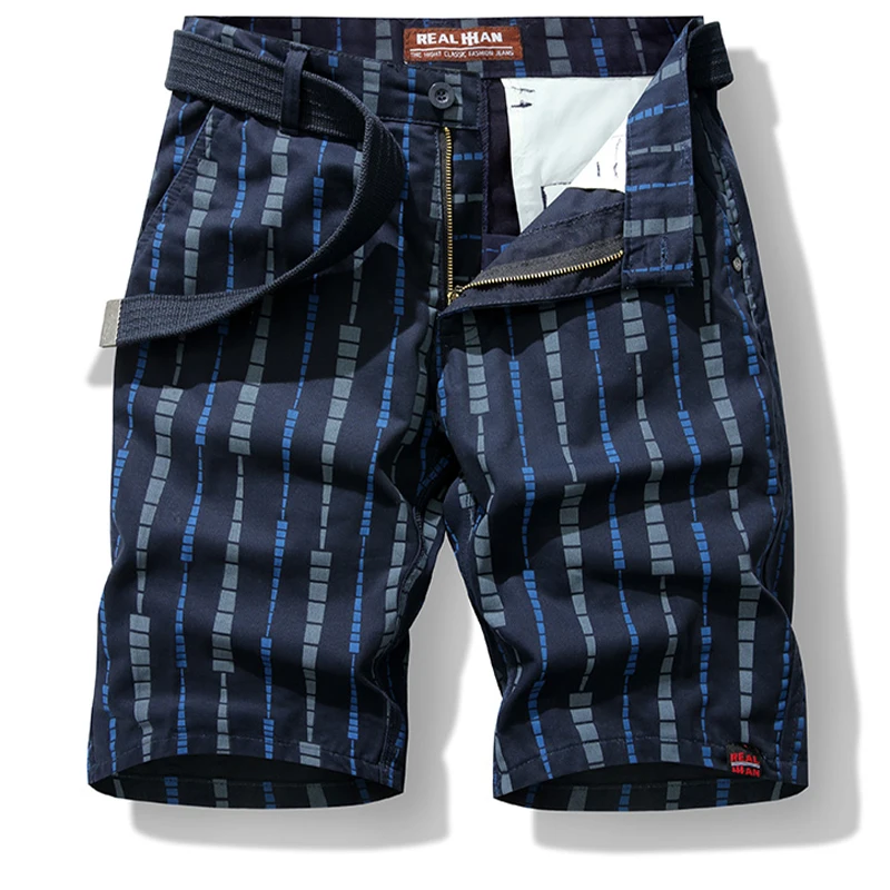 

2023 Men Summer Fashion Cotton Breathable Shorts Men Lightweight Multi-Pocket Casual Short Pants Comfortable Loose Men Shorts