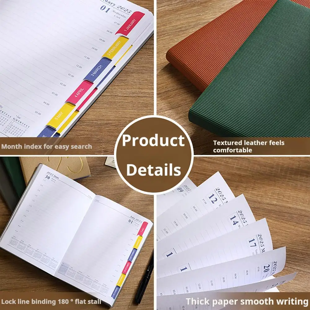 

Compact Planner 2025 2025 Planner Calendar with Monthly Tabs Notes Pages for Office School Use Weekly Monthly Planner for Jan