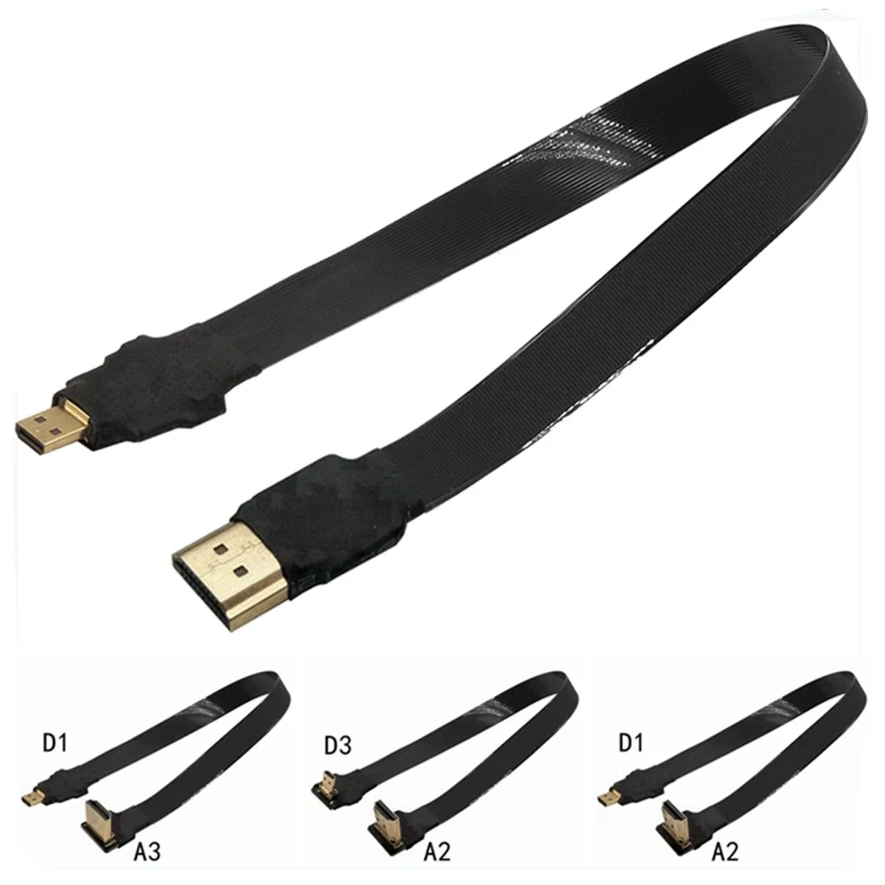 5cm-1m Mikro-HDMI zu HDMI-Linie Flach bild kamera Gehirn projektor Mikro kopf adapter High-Definition-Linie Luftbild geräte