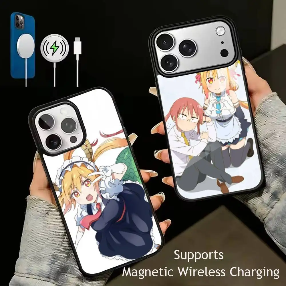 

Miss Kobayashi D-Dragon Maid Phone Case For iPhone17,16,15,14,13,12,11 Plus,Pro Supports Magnetic Wireless Charging