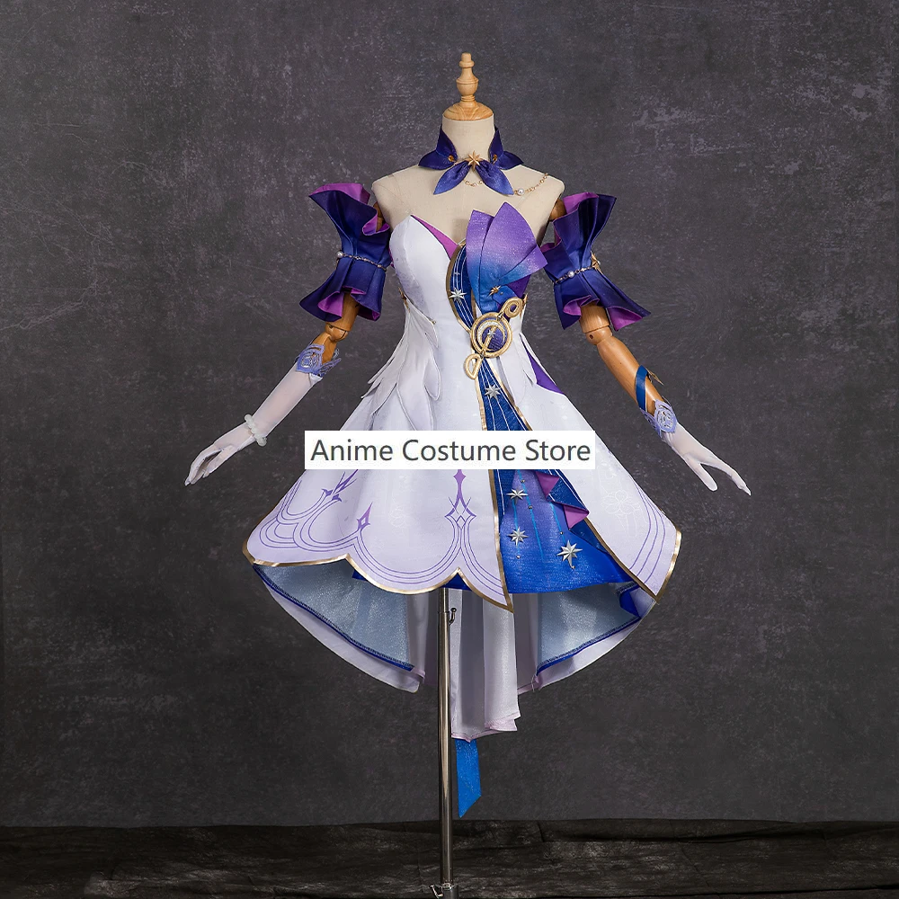 

Robin Honkai Star Rail Cosplay Costume Dress Uniform Hairpins Headwear Earrings Gloves Singer Brother Sunday Halloween Outfits