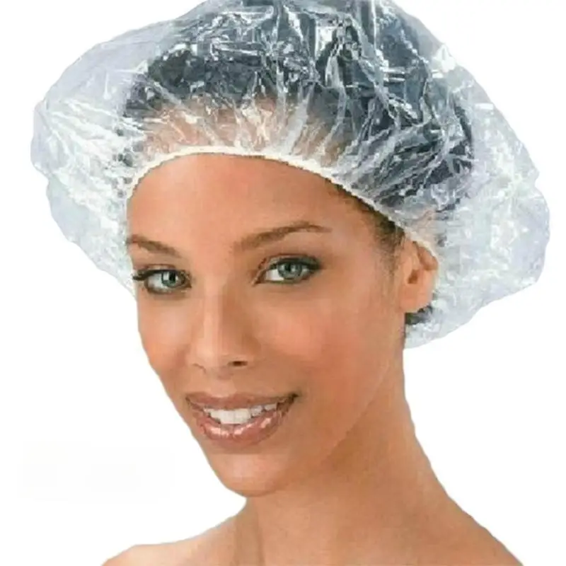 50/100pcs Elastic Waterproof Adults Shower Bathing Cap Disposables Spa Home Hair Hat