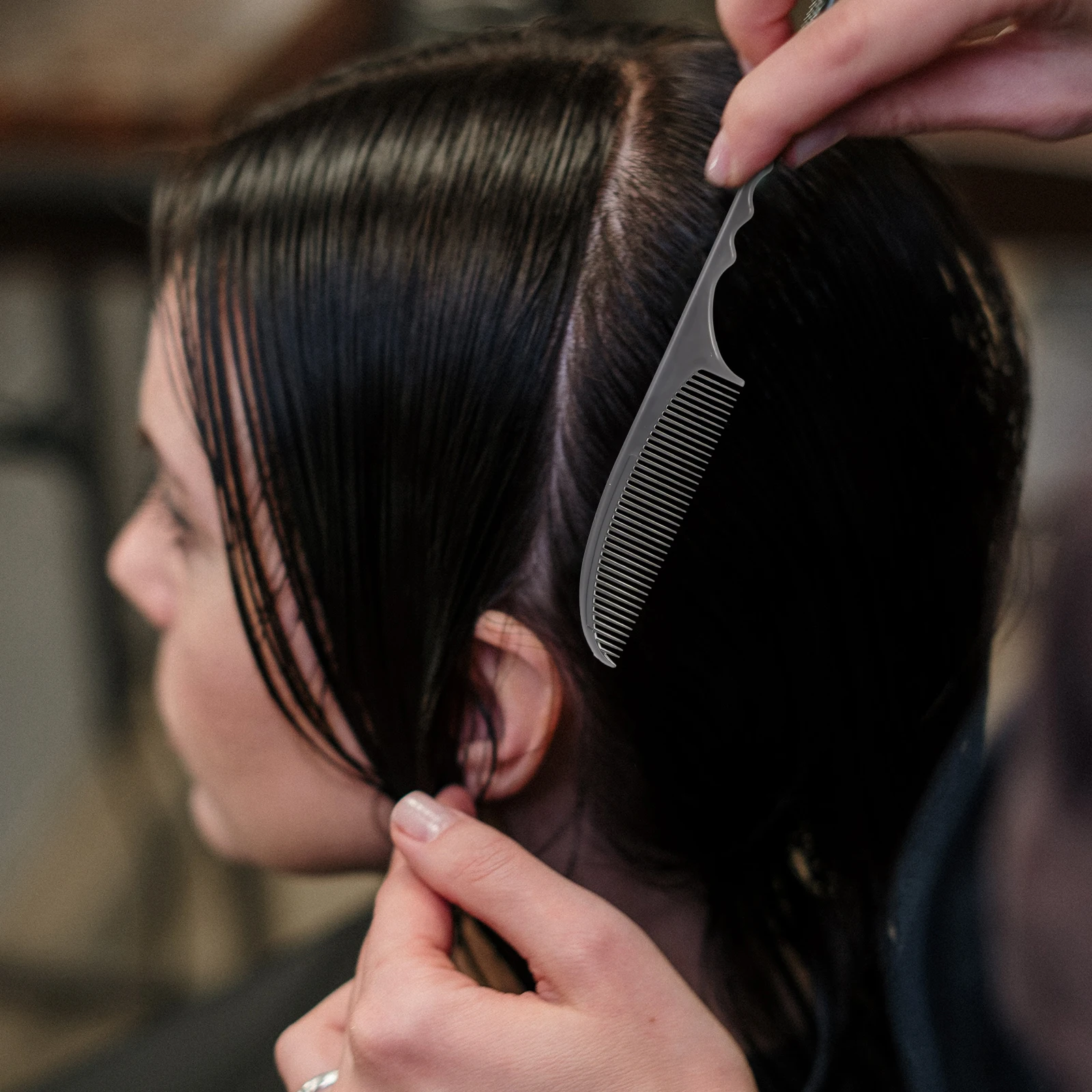 

4Pcs Tail Comb Set Professional Hair Styling Comb Pin Tail Combs for Hairdressing Detangling Fine Natural Black Hair Coloring