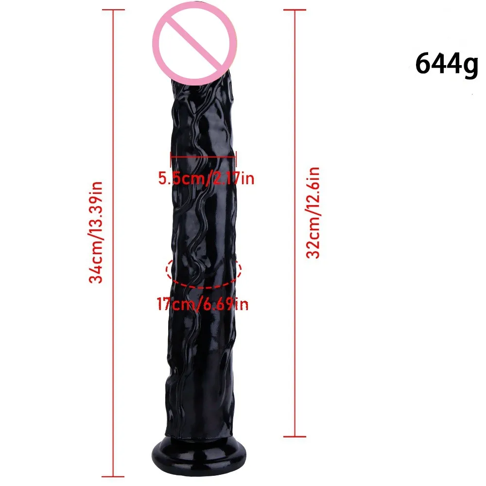 Black Realistic Long Animal Horse Dildos For Women Lesbian Anal Big Huge Suction Cup Dildo Strap on Penis Adults Erotic Sex Toys