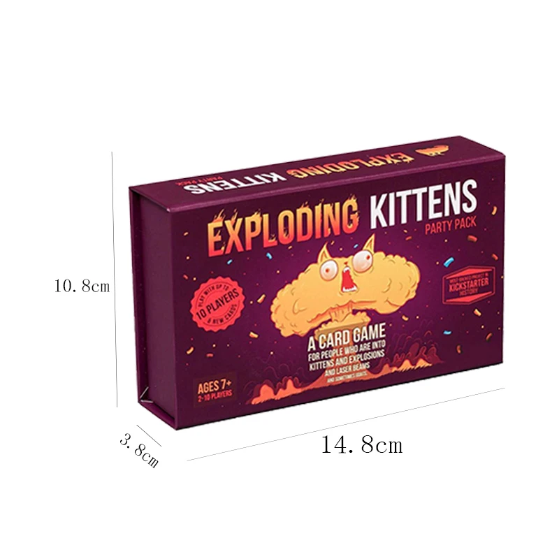 Exploding Kittens Cat Party Set Gra karciana - prosta, przyjazna dla rodziny gra na imprezę Muzyczna gra karciana dla kota