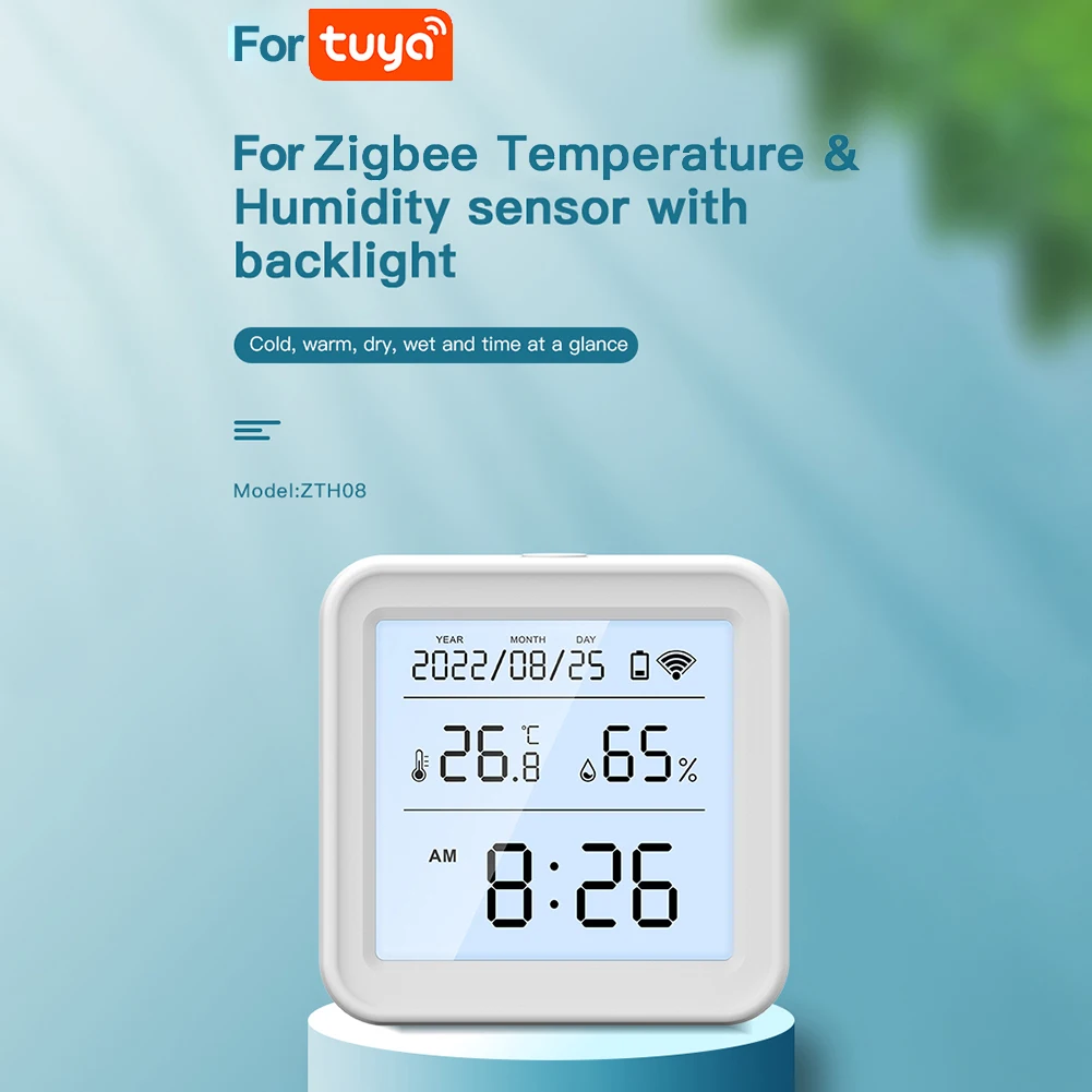 High Quality Thermometer Humidity Sensor Battery Powered Monitoring Smart Home Temperature Meter With Backlight