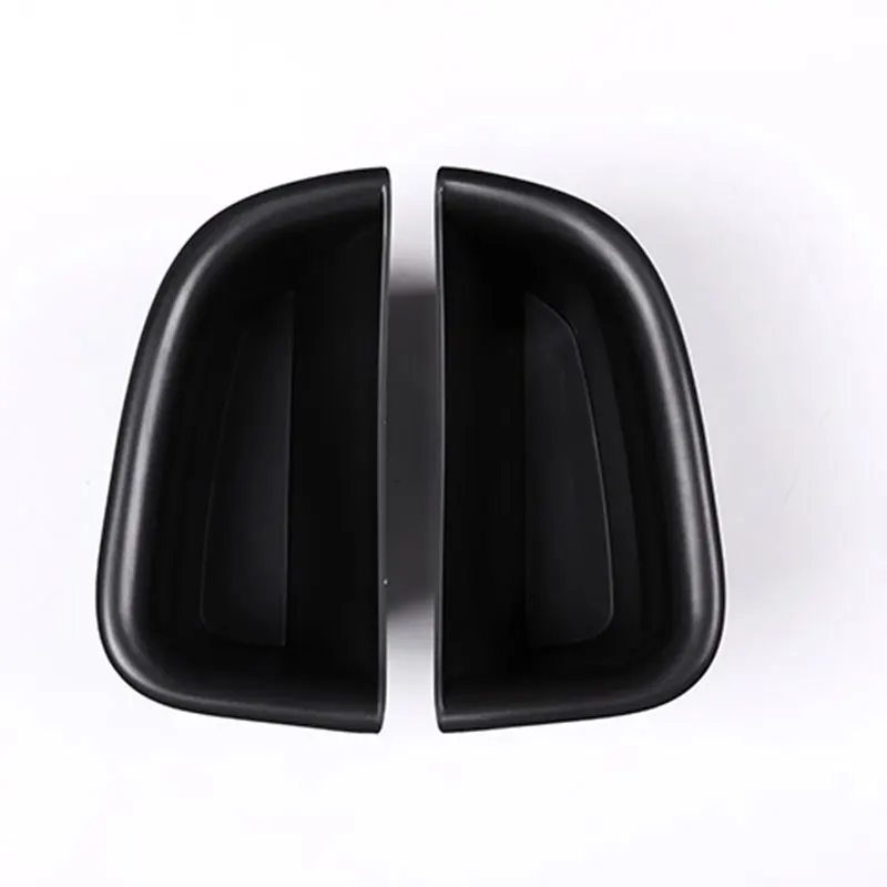 Black Front And Rear Door Handle Storage Box Container Holder Tray For Volvo S90 V90CC Car Accessories 2Pcs/set