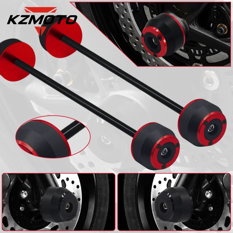 Dành Cho Xe YAMAHA FZ-1 FZ-6 Fazer FZ-1N/S FZ-6N CNC Nhôm Xe Máy Phía Trước Phía Sau Bánh Dĩa Trục Thanh Trượt Nắp Vụ Tai Nạn rơi Tấm Bảo Vệ