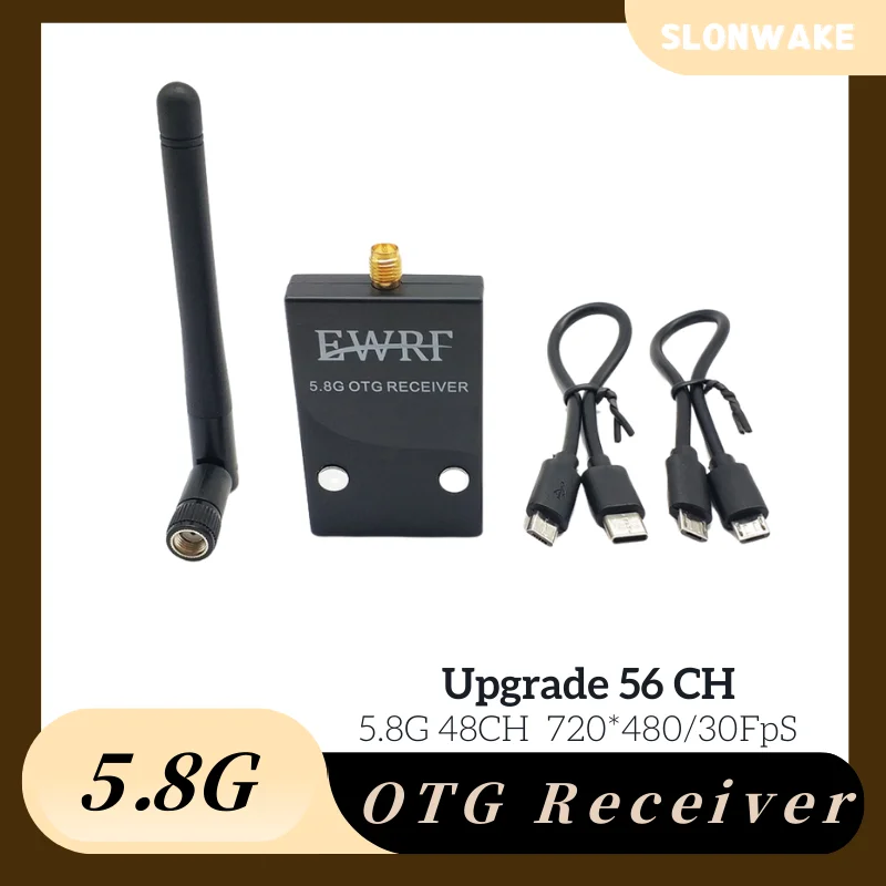 

EWRF 5.8G 48CH UVC OTG Audio FPV Receiver 720*480 For Android Mobile Phone Tablet Smartphone 5.8g Transmitter receiver