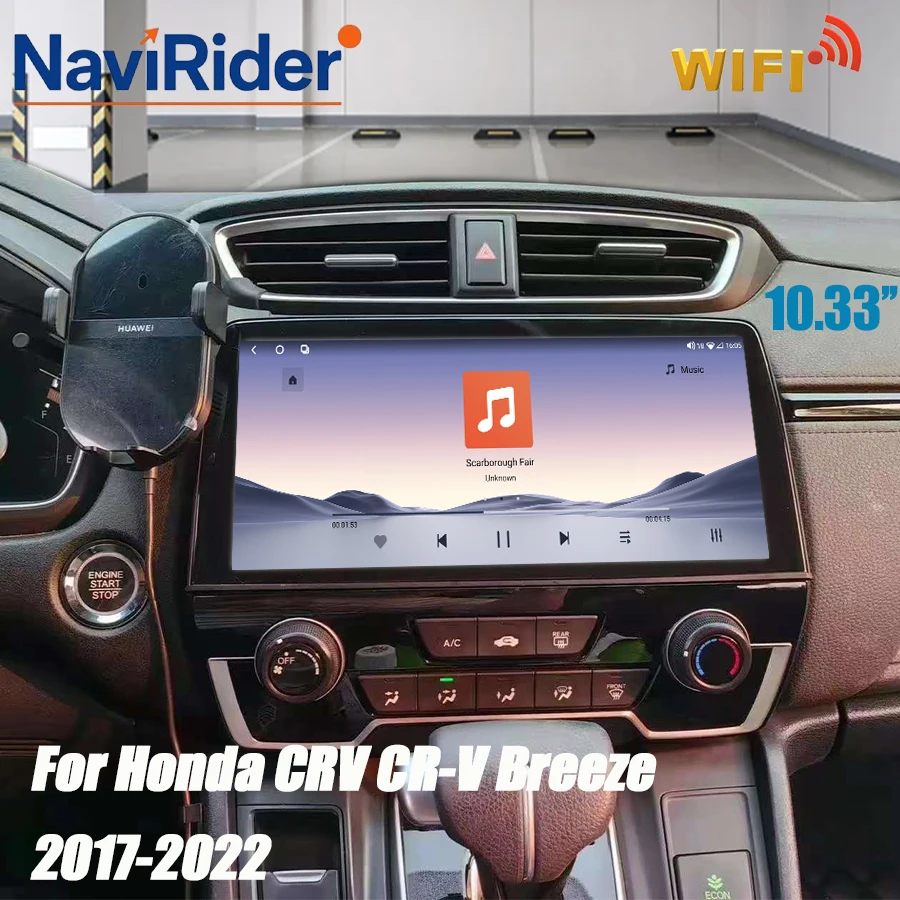 10.33inch For Honda CRV CR-V Breeze 2017-2022 Car Radio Wireless CarPlay Android Auto Multimedia Player Stereo GPS Navigation 4G