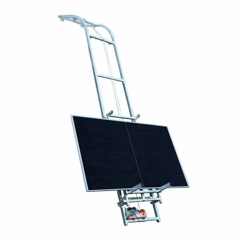 Photovoltaic Panel Lift Glass Door and Window Lift Automatic Top Turning Portable Small Ladder Transport Lifting Platform