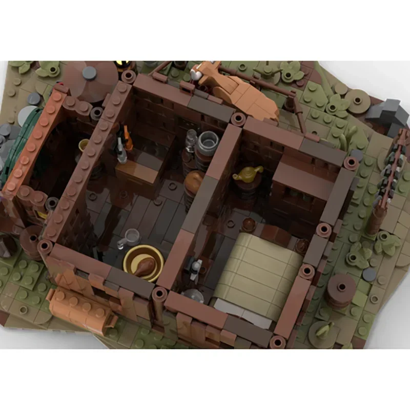 Anéis modelo de filme moc tijolos de construção rohan guerreiro casa tecnologia blocos modulares presentes brinquedos de natal conjuntos diy montagem