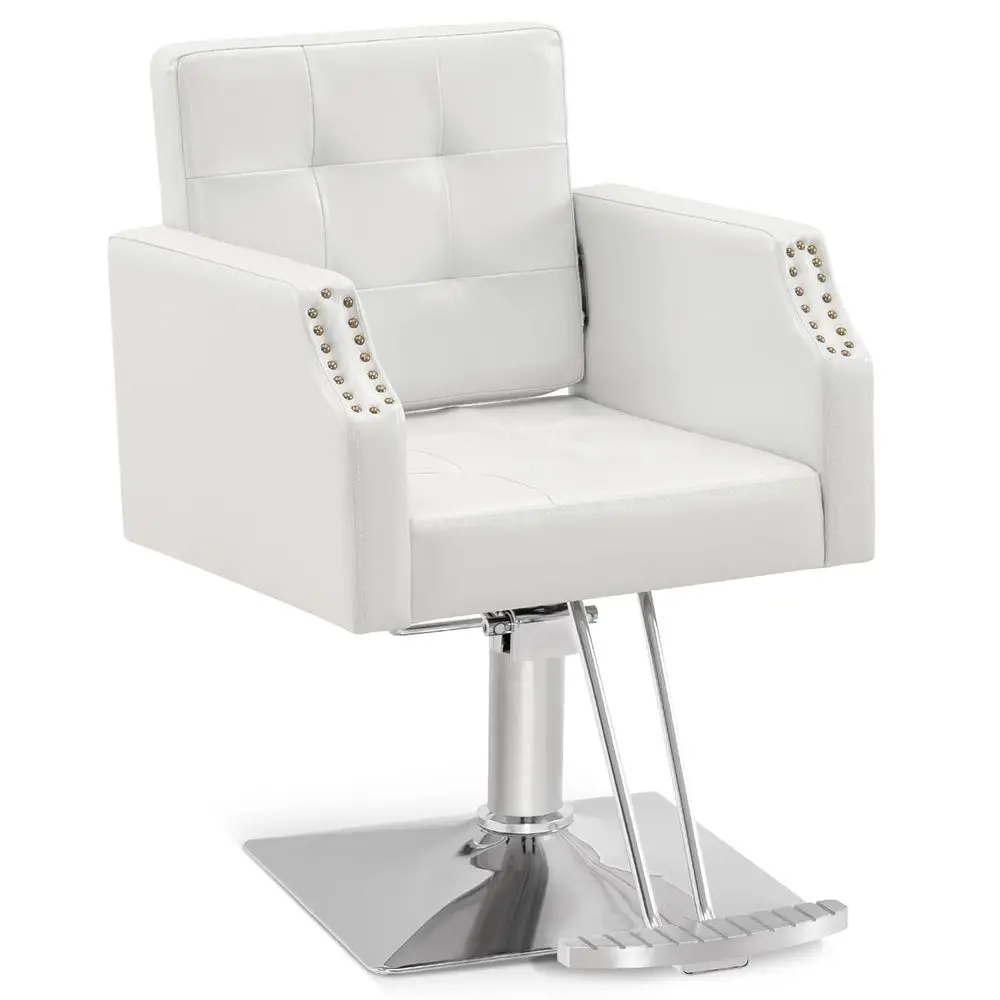 

Классическое парикмахерское кресло, гидравлическое кресло для барбершопа, белое оборудование для салонов красоты 8818