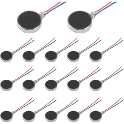 10Pcs Mini Vibration Motor DC 3V 12000rpm Flat Coin Button-Type Micro DC Vibrating Motors for Mobile Cell Phone Pager Tablet