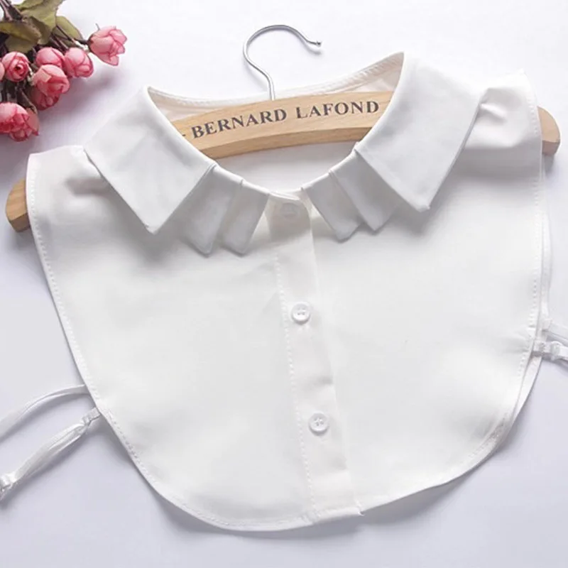 Ladies' Versatile Simple Style Fake Collar, Princess Pleated Decoration for Sweaters and Shirts