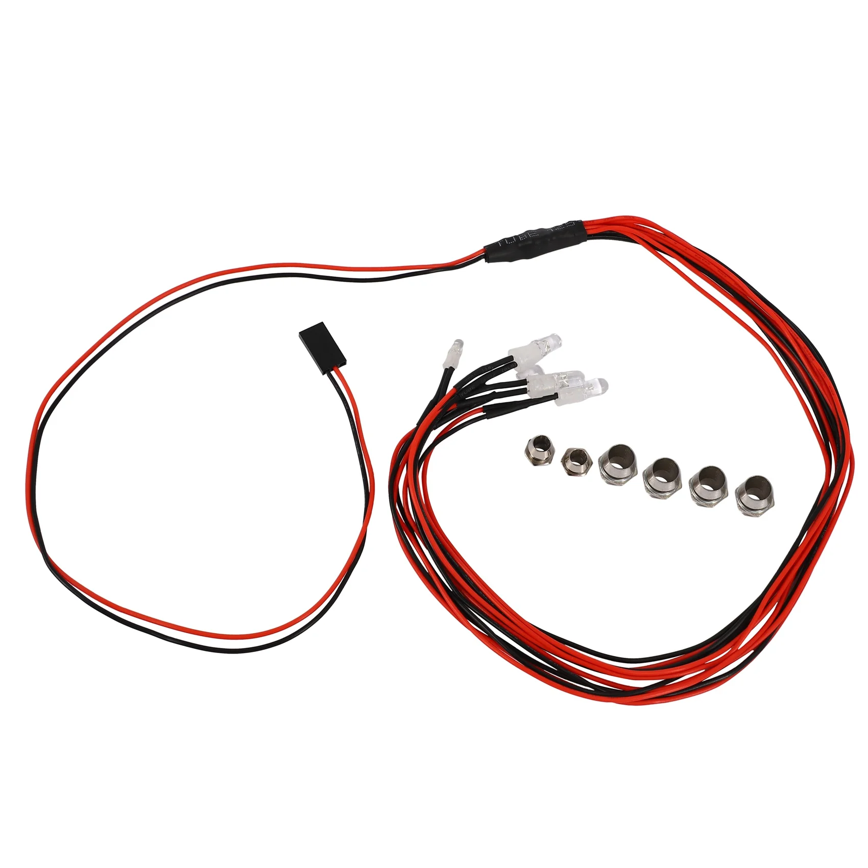 6 LED Light Kit 2 bianco 2 rosso 2 blu per 1/10 1/8 Traxxas HSP SCX10 D90 HPI RC Car