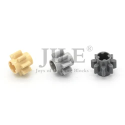 10pcs Technology Gear 8 Tooth Type Compatible with 3647 DIY Creative Building Blocks Bricks Accessories High-Tech Mechanical