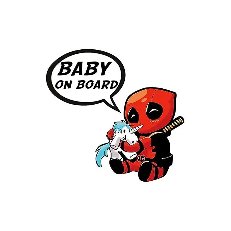 Baby on Board Signs Car Sticker, calcomanía decorativa, Baby Groot a bordo, pegatina a todo Color, protector solar impermeable, accesorios para