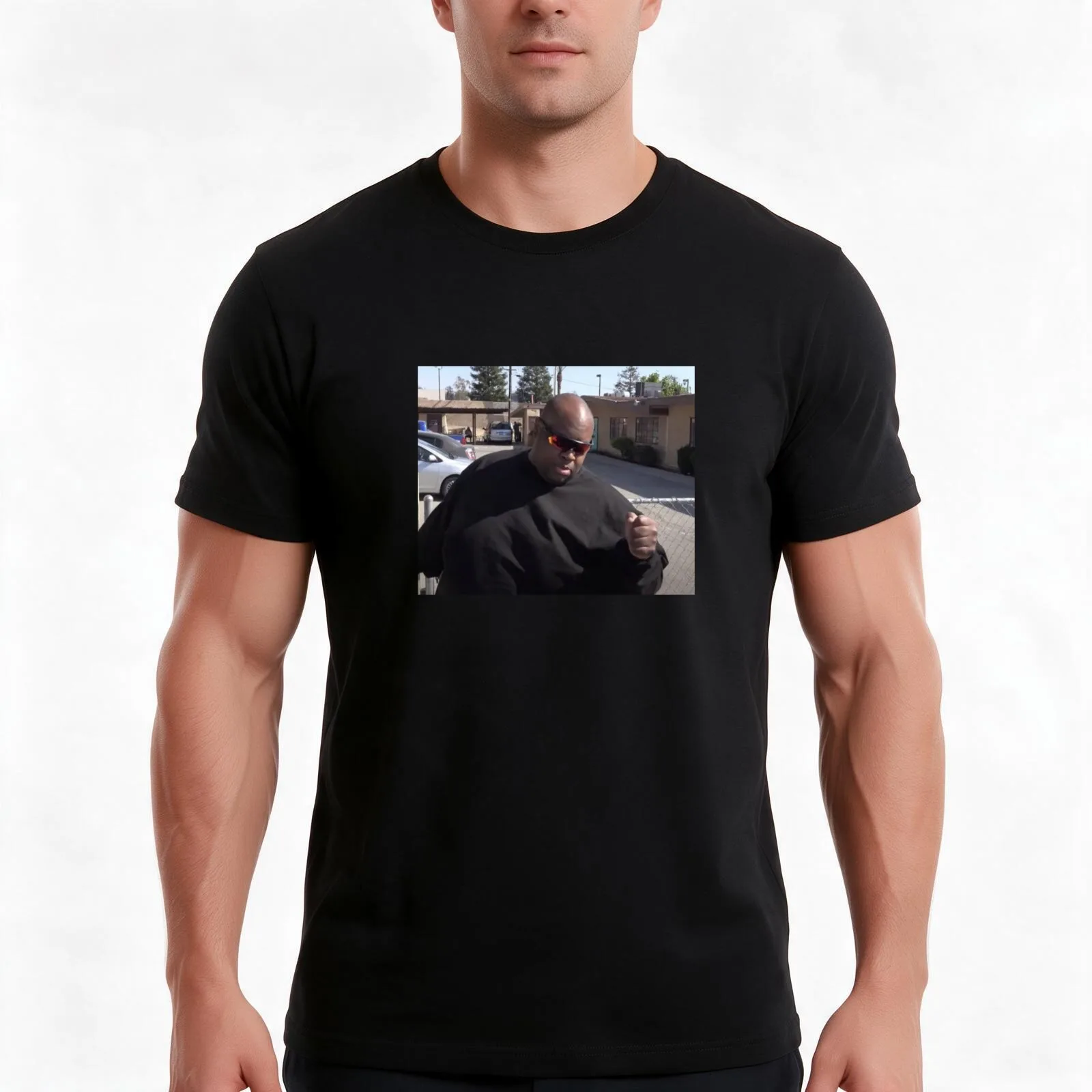 EDP445 Trying To Get A Fist Bump T-Shirt, Summer Casual Cotton Tee, Oversized Streetwear Tops, Vintage Graphic Print