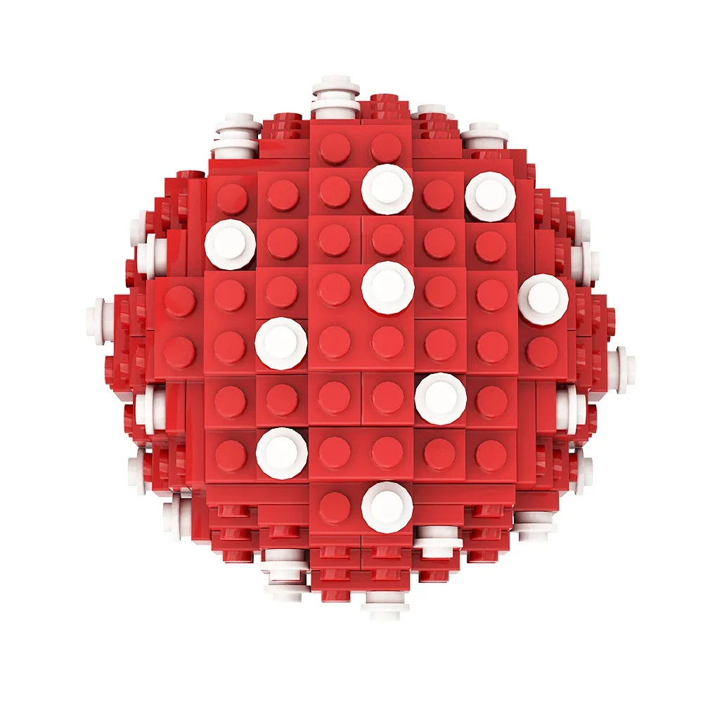 MOC Creativity Amanita Muscaria Mushroom Model Building Block set Forest Fungal Plants Puzzle Game Education Brick Toy Kids Gift