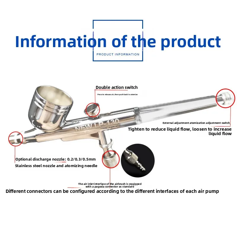 Tamiya Mr Hobby Ustar HD aérographe pistolet pour modèles Gundam figurines pulvérisation outils de coloration S130 aérographe