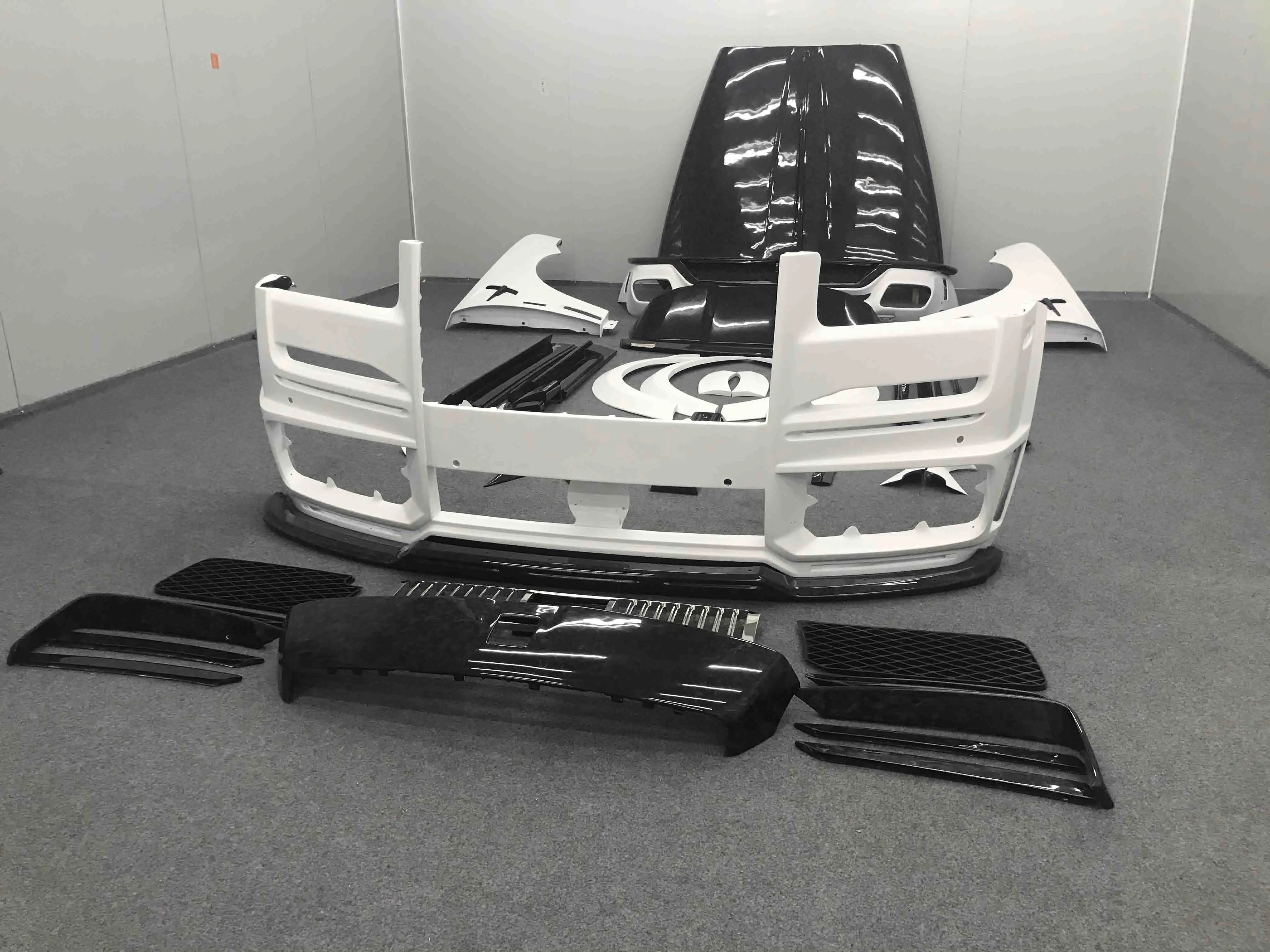 Upgrade to MSY Style Dry Half Carbon Fiber Bumpers Fender Side Skirt Hood  Full Set Body Kit for  Cullinan