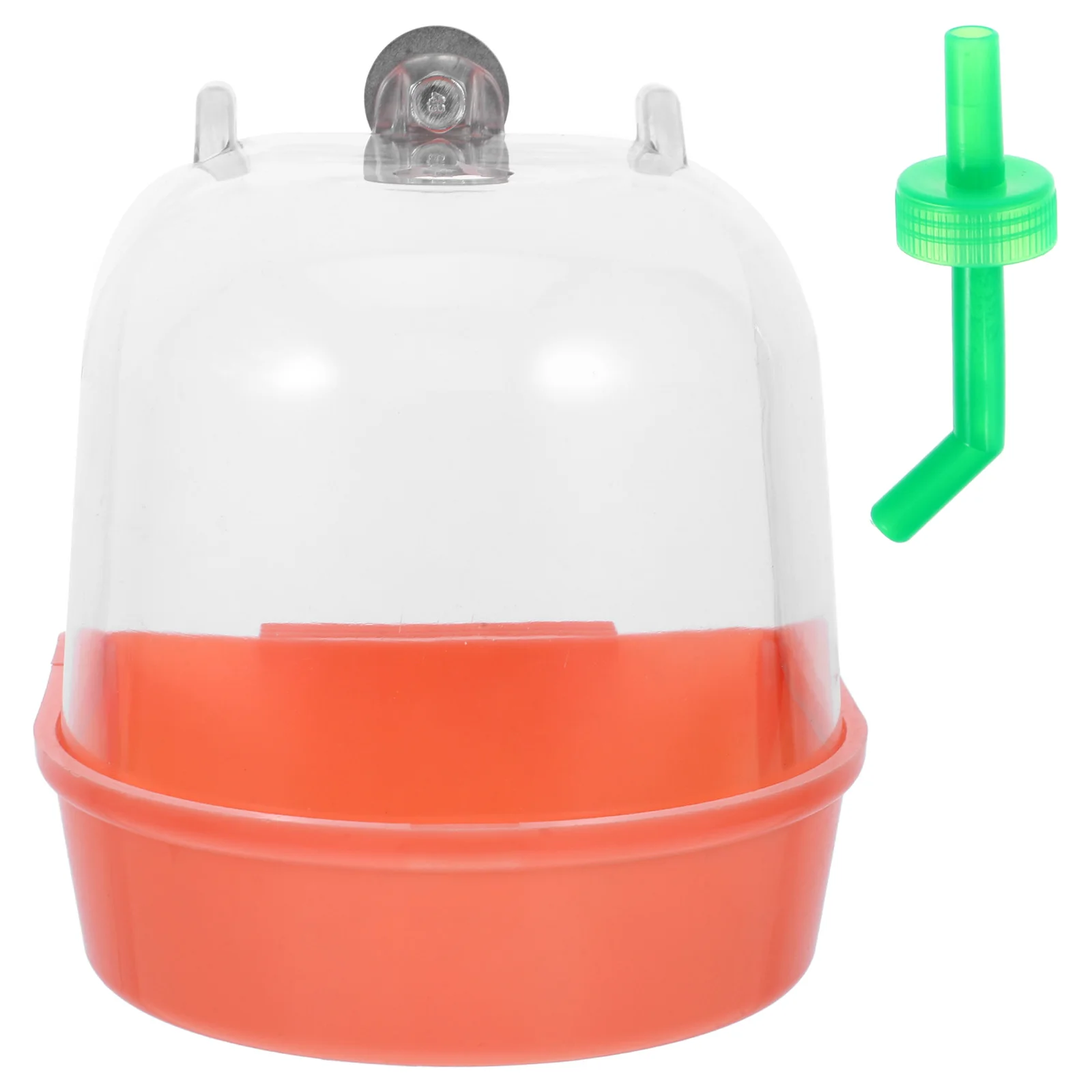 

Sturdy Plastic Bath For Cage Leakproof Hanging Bathtub Smooth Surface Easy Install Parrot Bathing Box Reusable Bath Basin Small
