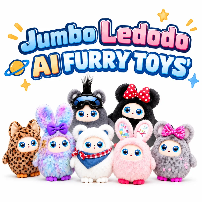 Large Size Jumbo Ledodo AI Companion Plush Toy Smart Interactive Talking Electronic Pet Doll Educational Emotional Companion