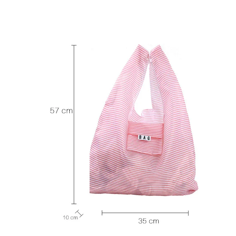 Cartoon Floral Foldable Recycle Shopping Bag Eco Reusable Shopping Handbag Tote Fruit Vegetable Grocery Storage Bag