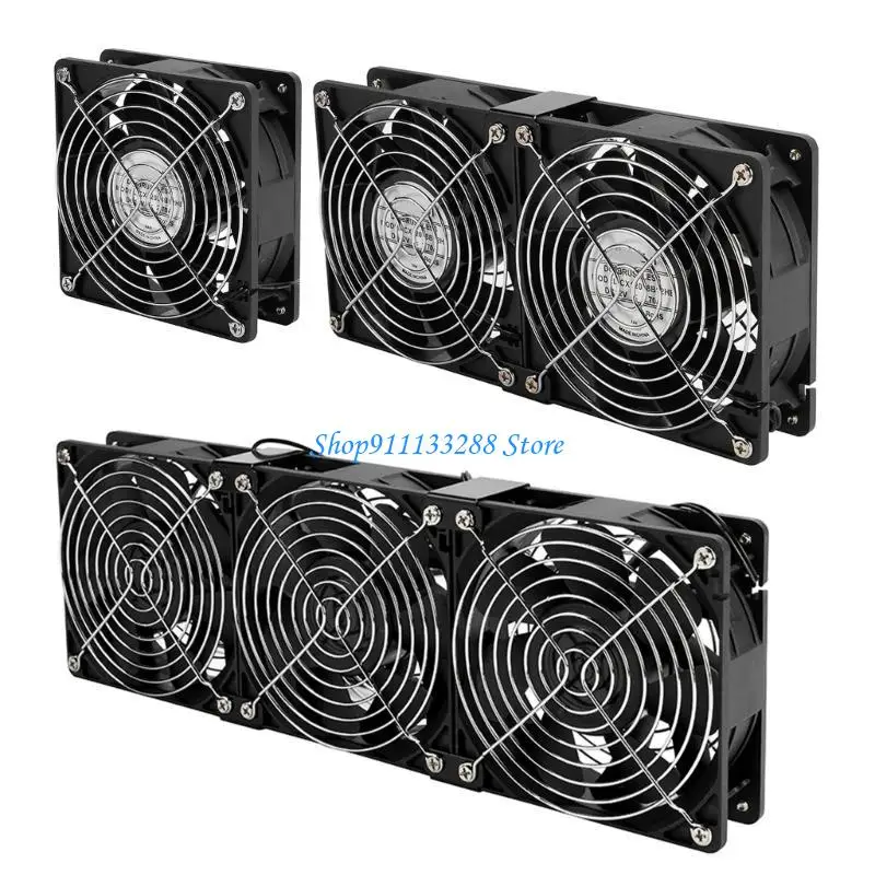 G88D High CFM 120 mm Ac Axiale koelventilator Twee kogellager 110V 120V met schakelaars netsnoer voor ventilatieuitlaatprojecten