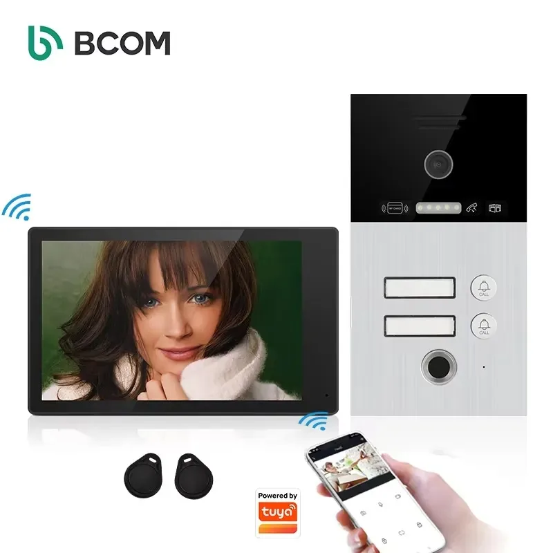 Hot Sale 8 Inch Screen Stainless Steel Video Doorbell System 1080P HD Motion Detection Smart Door Phone 120s