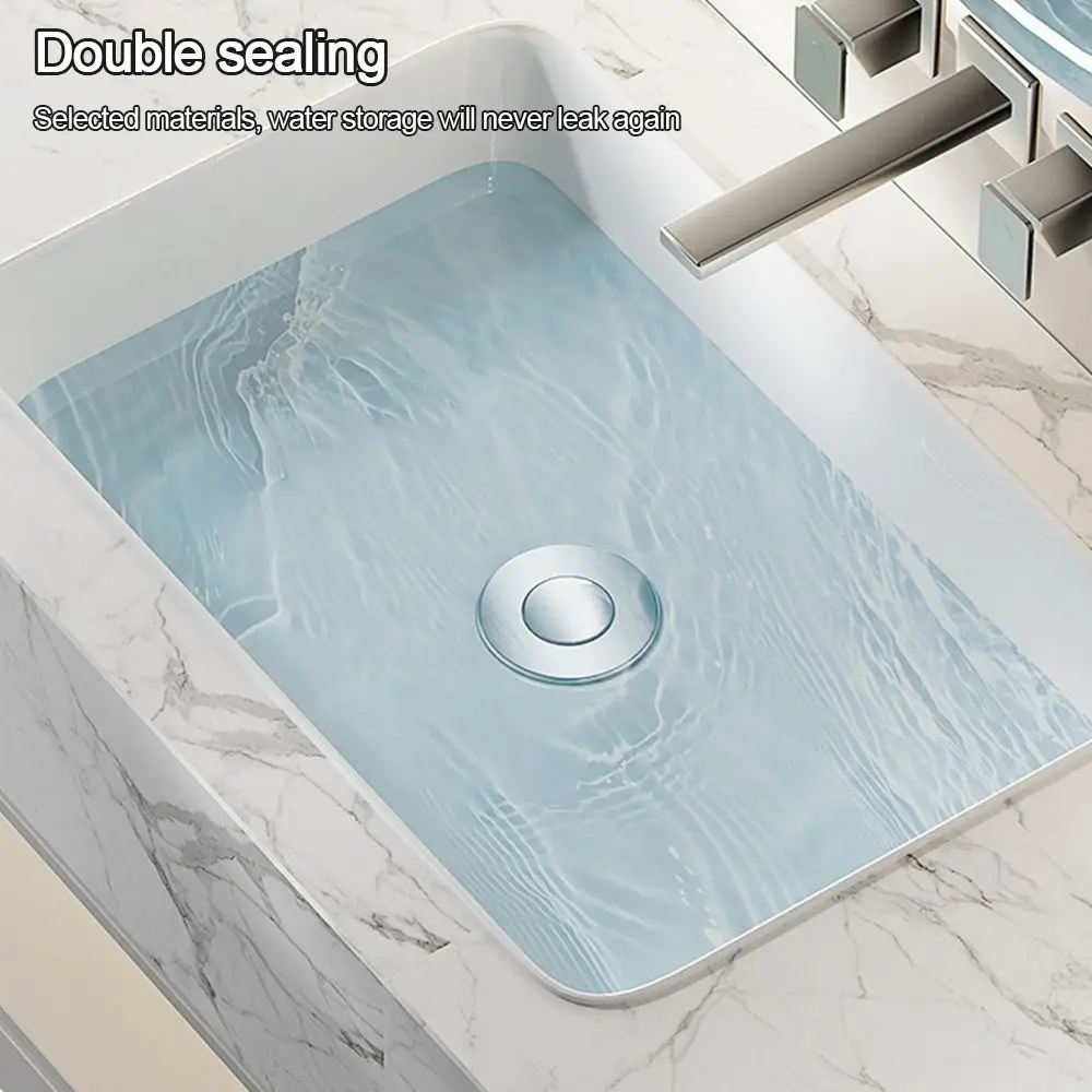 Copper Core Floor Drain Filter Mesh Hair Trap Anti-clog Washbasin Bounce Core Multifunctional Sealing Cover Pop Up Drain Filter