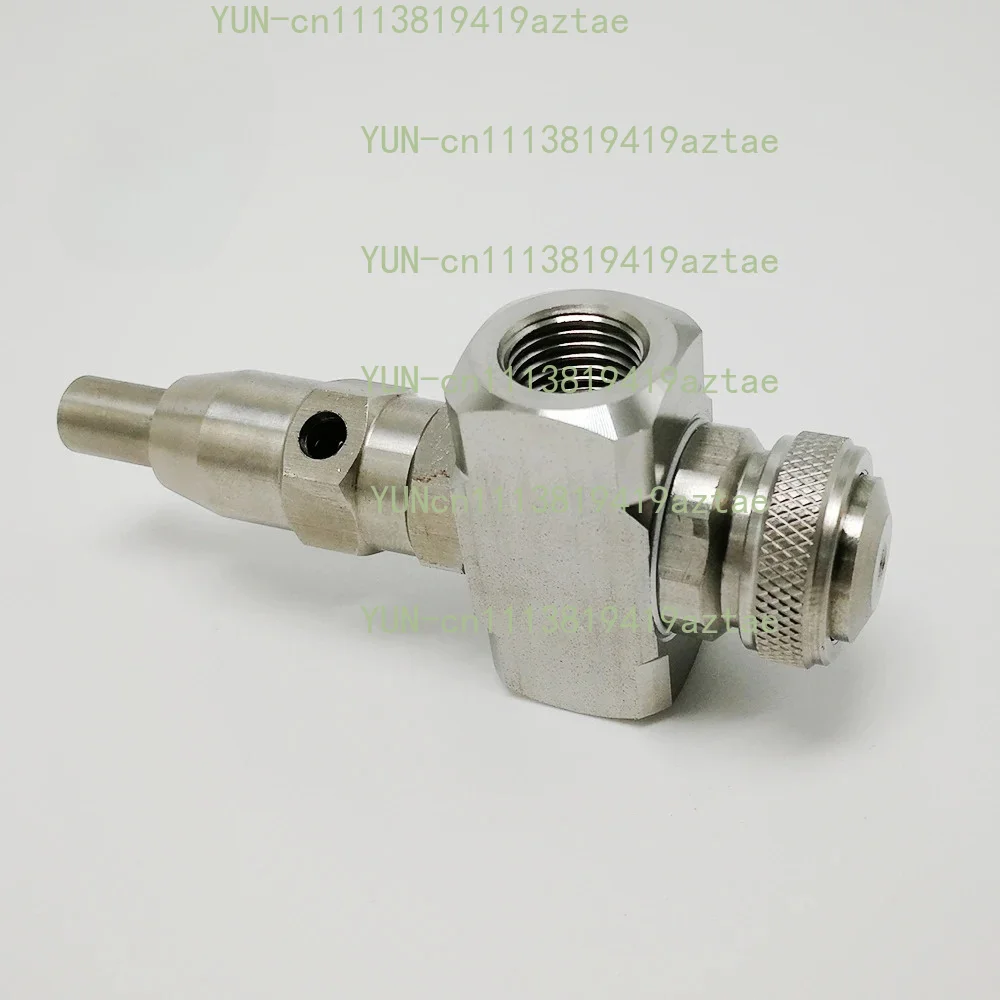 Pressure Flan Fan Two-fluid Air Atomizing Nozzle Stainless Air Automatic Nozzles with Cleanout Needle