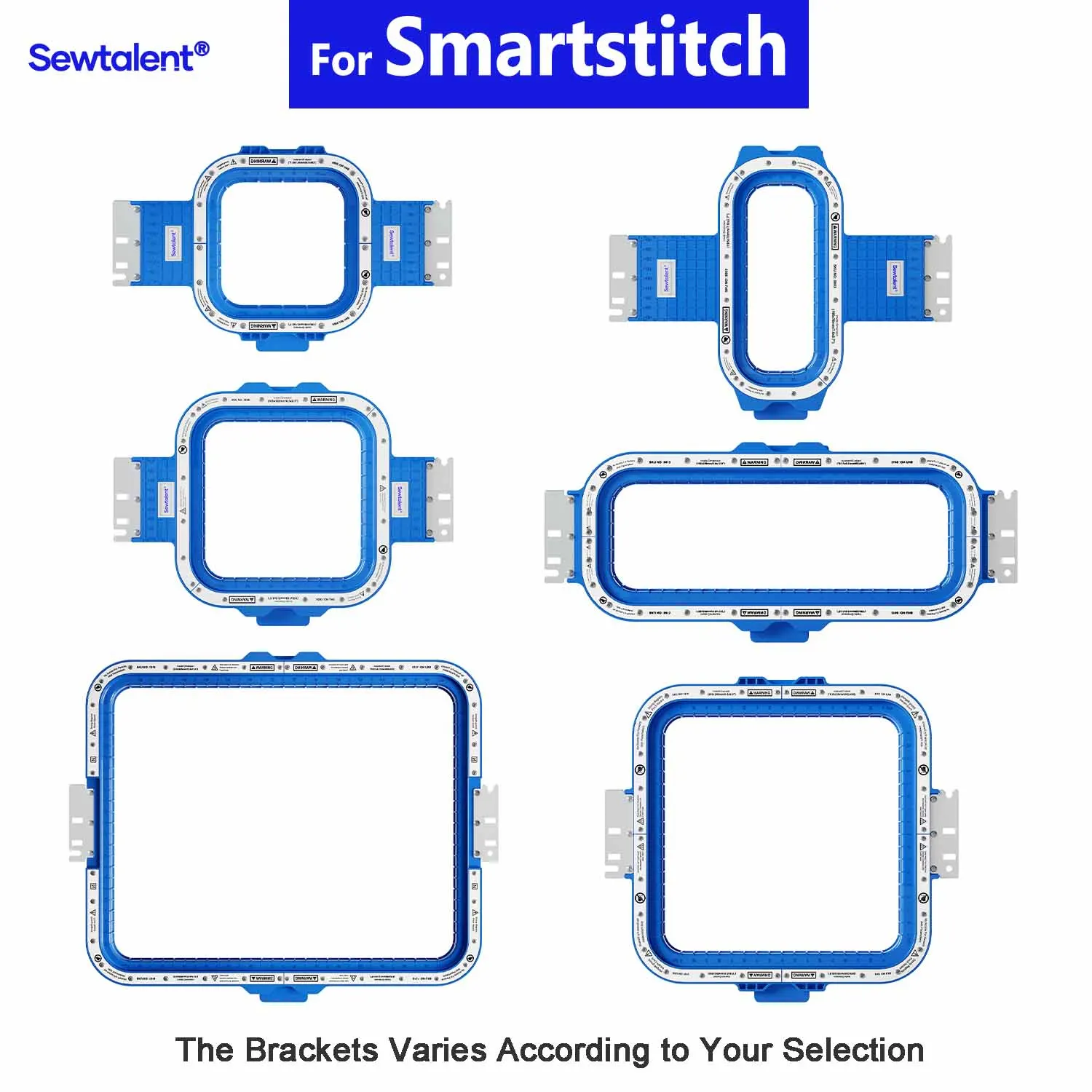 Smartstitch S1001 S1201 Industrial Embroidery machine with Strong Sewtalent Magnetic Mighty Hoop Frame Magnet Embroidery Hoops